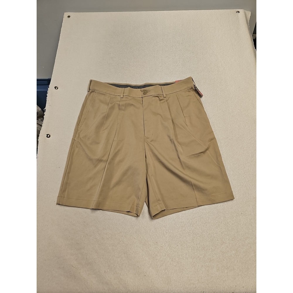NWT Pro‎ Tour Golf Shorts Men's 36" Waist 9.5" Length Polyester Tan MSRP $60